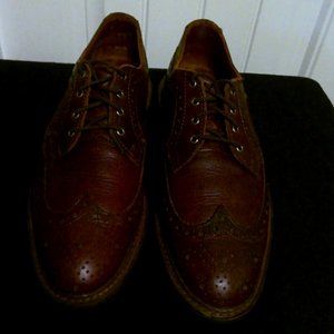 Allen Edmonds Leather Cognac Men's Oxford Shoes 7.5